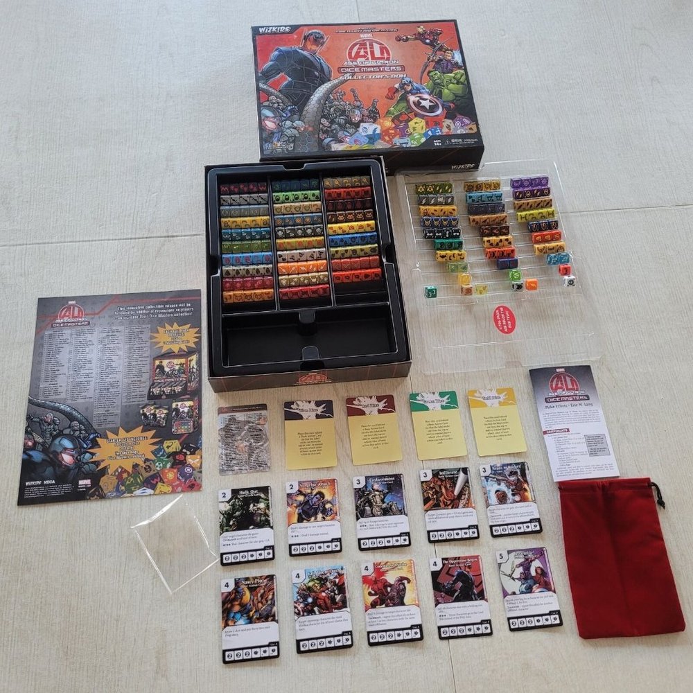 Wizkids Marvel Age Of Ultron Dice Masters 25 Cards 236 Dice